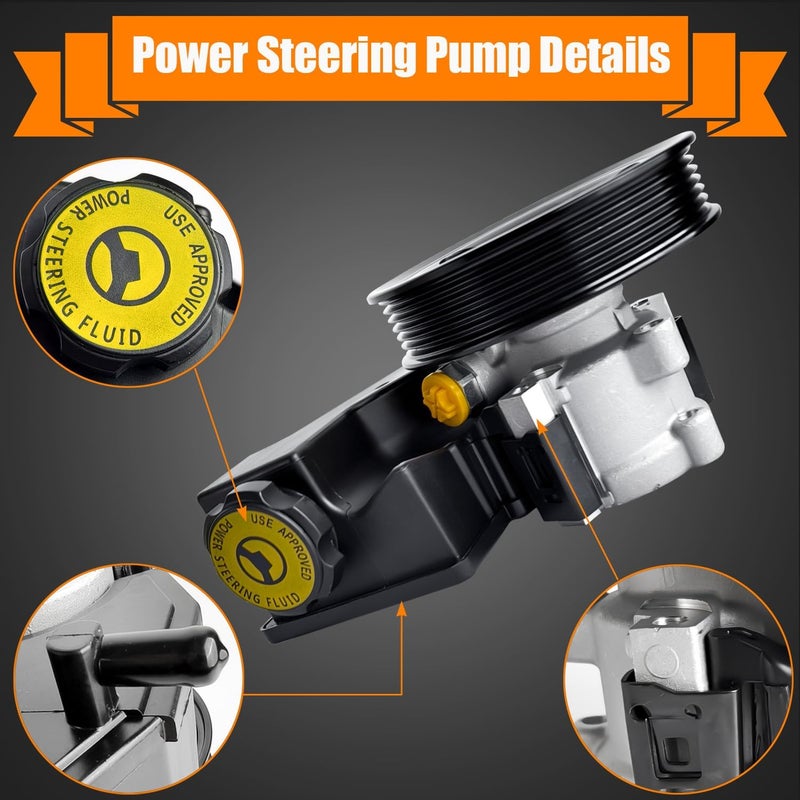 TINJO Power Steering Pump 20-38771 for Jeep Cherokee and Wrangler Models - Image 3