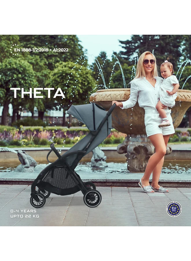 neobreez THETA Auto Fold Compact Lightweight Travel Toddler Baby Stroller,  Self-Stand Baby Trolley,  Pushchair,  Waterproof UPF 50+ Canopy, 0-4yrs,  22kg,  3yrs Warranty