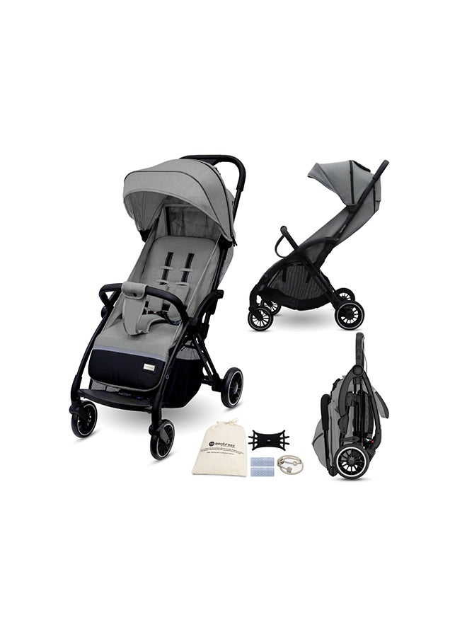 neobreez THETA Auto Fold Compact Lightweight Travel Toddler Baby Stroller,  Self-Stand Baby Trolley,  Pushchair,  Waterproof UPF 50+ Canopy, 0-4yrs,  22kg,  3yrs Warranty - Image 1