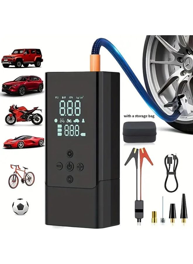 بلاك 9 في 1 مطلق قفز السيارات مع ضاغط هواء 150 رطل/بوصة مربعة و مصباح يدوي LED - Image 2