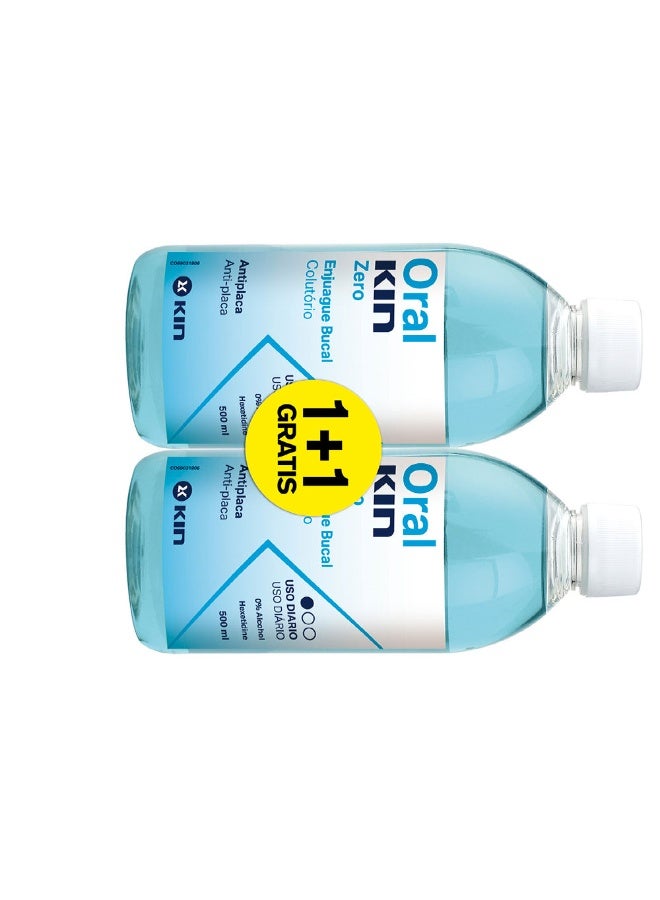 Kin Oralkin Zero Mouthwash Set 2x500ml - Image 2