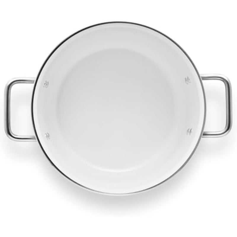 Eva Solo 2.5 L White Line Pot Ceramic Slip-Let® Non-Stick Coating, Durable Aluminium, Even Heat Distribution, Dishwasher Safe, Induction Compatible Casserole 4.8Ltr 20cm - Image 2