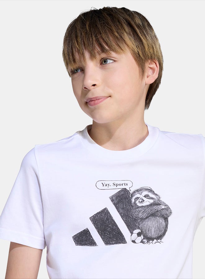 Adidas Sports Graphic T-Shirt Kids - Image 4
