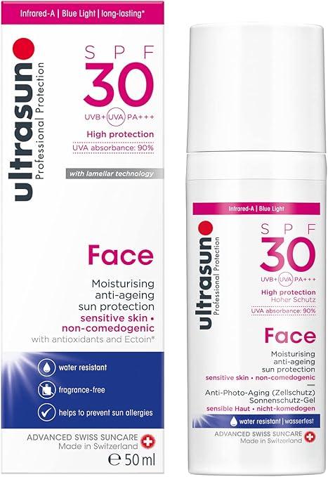 ultrasun ألترا صن واقي شمس مضاد للشيخوخة للوجه SPF30 50 مل - Image 1