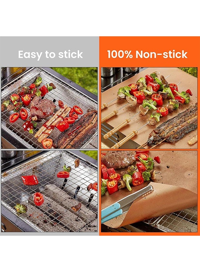 ٥ عبوات من أوراق تفلون للخبز، حصيرة فرن للشواية من التفلون للنقل بالحرارة، ورق غير لاصق قابل لإعادة الاستخدام ومقاوم للحرارة للصناعات اليدوية، قماش خبز مقاوم للحرارة بدرجة الطعام غير لاصق (١٥.٧٥ × ١٣ إنش) - Image 5