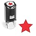 ExcelMark Round Teacher Stamp Solid Star RED Ink - Image 3