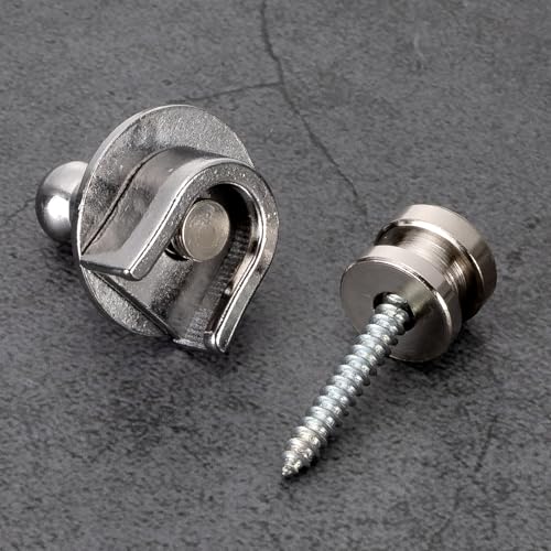 Swhmc Guitar Strap Lock Round Head Bass Security Straplocks Strap Retainer, Schaller Style, Guitar Replacements (Pack of 4) - Image 5
