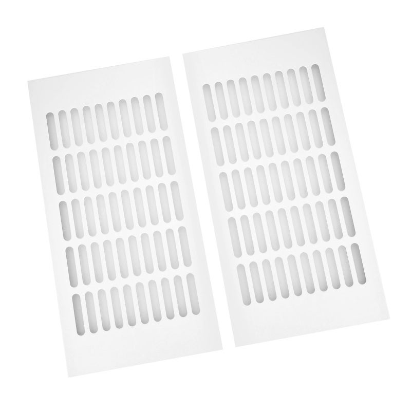 Aluminum Air Vent Cover:  Smooth Burr Free Surface, Predrilled For Effortless Installation - Rust Resistant Durable Ventilation Cover For RVs, Cabinets, Kitchens And Refrigerators - Image 2