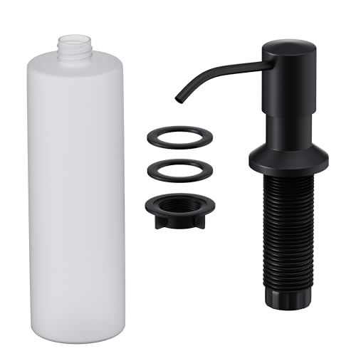 GIMILI Built in Sink Soap Dispenser or Lotion Dispenser for Kitchen Sink, Matte Black - Image 5