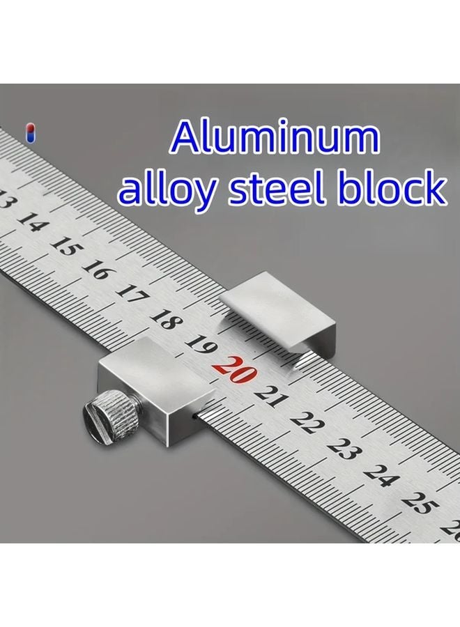 3pcs 11 81 Inch Aluminum Precision Positioning Rulers Stainless Steel Multifunctional Measuring Tools - Image 3