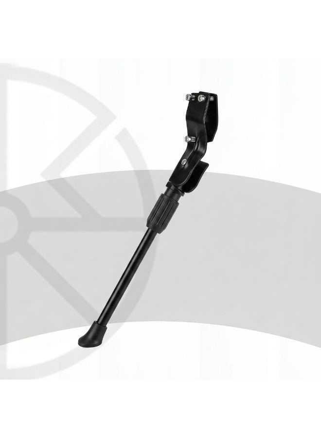 Bicycle Kickstand Adjustable Side Stand for Mountain Road and City Bikes, Stable Parking Support with Non Slip Foot