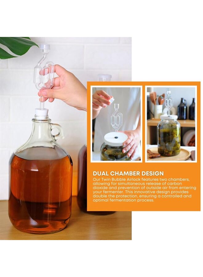 Clear 1 Gallon Glass Jug w/ Polyseal Caps | Pack of 4 | Food Grade – BPA Free Glass for Fermentation, Storage & Brewing | 128oz Large Jug for Home Brewing, Kombucha, Wine & Beer - Image 4