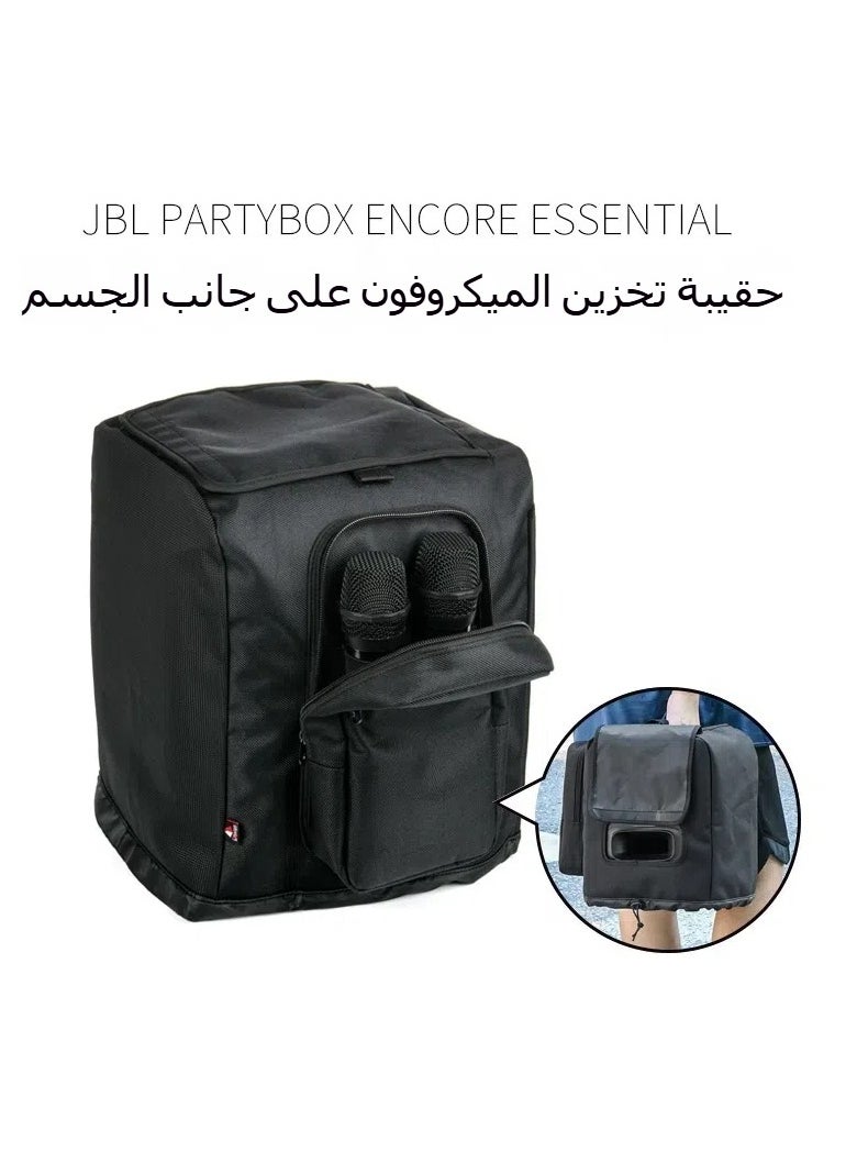 General For JBL Partybox Encore Essential Body Case Microphone Side Storage Bag (Black)  - Image 1