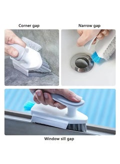 Goolsky 1pc, Three-Sided Floor Brush for Bathroom and Toilet Cleaning - Scraping and Groove Gap Brush with Three-Sided Bristles - Bathroom Supplies and Cleaning Tools  - Image 3