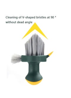 Goolsky 1pc, Three-Sided Floor Brush for Bathroom and Toilet Cleaning - Scraping and Groove Gap Brush with Three-Sided Bristles - Bathroom Supplies and Cleaning Tools  - Image 5