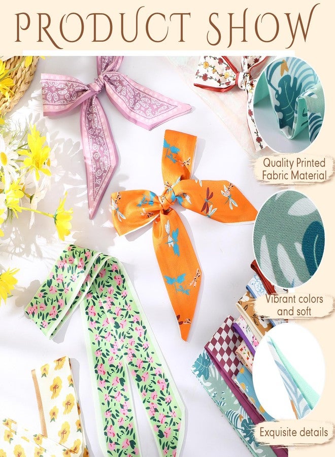 Shyyween 72 Pcs Bulk Purse Scarf Headband for Women Hair Purse Scarf Handbag Neck Ribbon for Christmas Women Headband Gift (Stylish Style) - Image 3