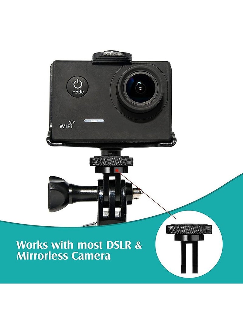 Camera Tripod Mount Adapter 2-Piece for GoPro Hero Insta360 ONE X2
