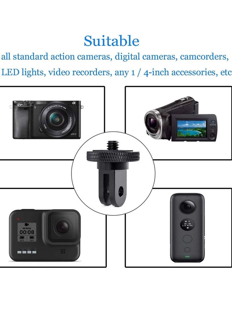 Camera Tripod Mount Adapter 2-Piece for GoPro Hero Insta360 ONE X2