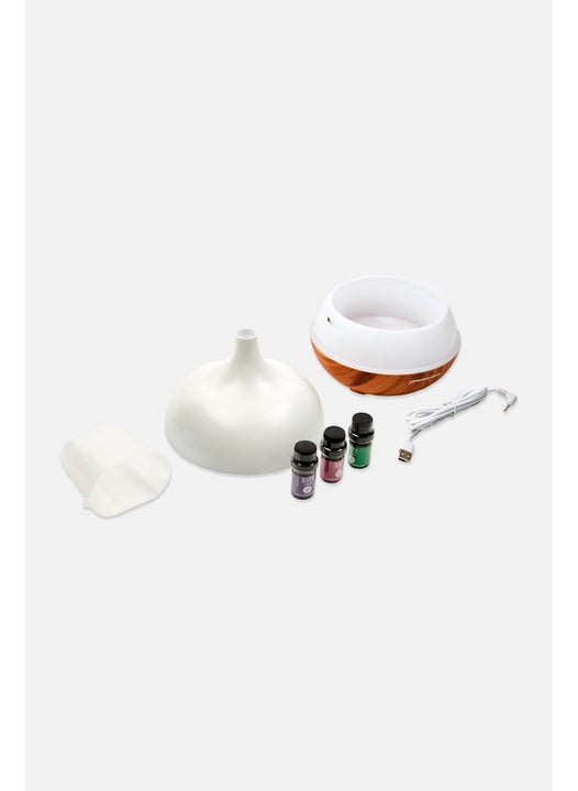 Alpine Aromatherapy Led Color Changing Oil Diffuser Sets 300 ml, White