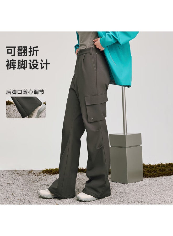 Vvc Women's Straight-leg Work Pants New Paratrooper Outdoor Hiking Wide-leg Loose Casual Sports Pants Starry Black XL
