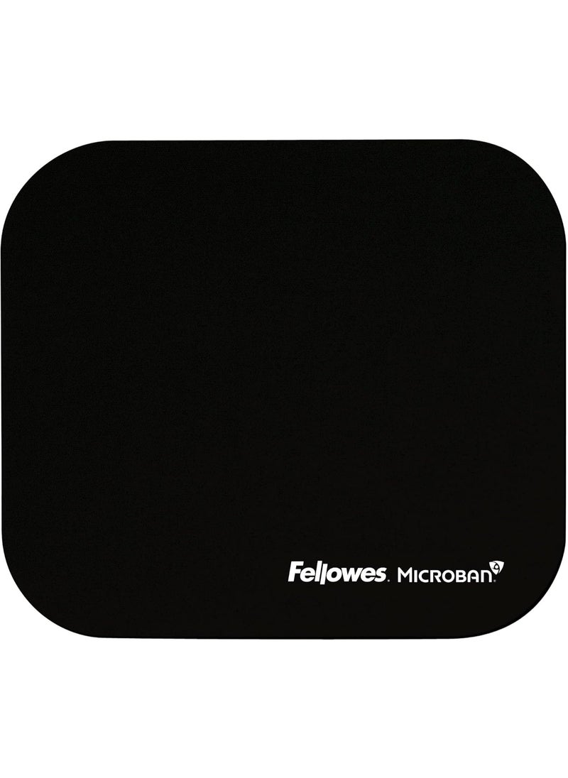 Fellowes Fellowes 5933901 Mouse Pad w/Microban, Nonskid Base, 9 x 8, Black (FEL5933901), 8" x 9" x 0.1"  - Image 2