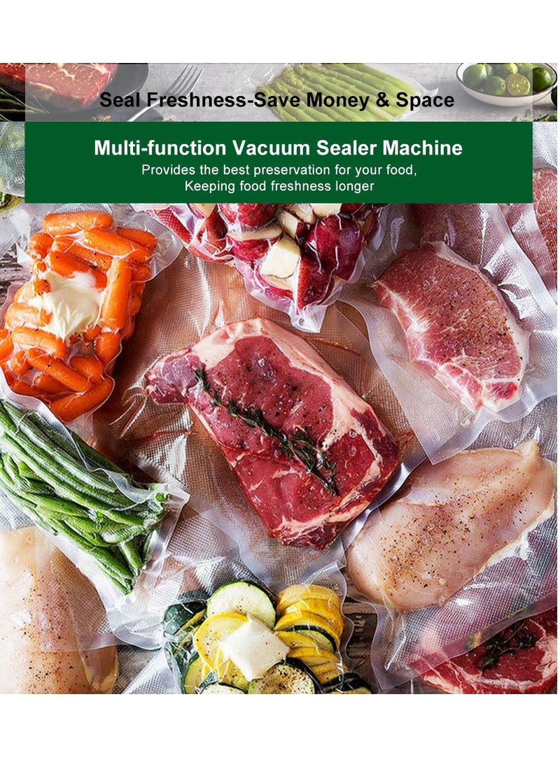 Biolomix Multi-function Vacuum Sealer Packer Automatic Vacuum Air Sealing Packing System|Food Preservation Dry, Moist, Delicate Soft Food with 10pcs Vacuum Bags  - Image 2