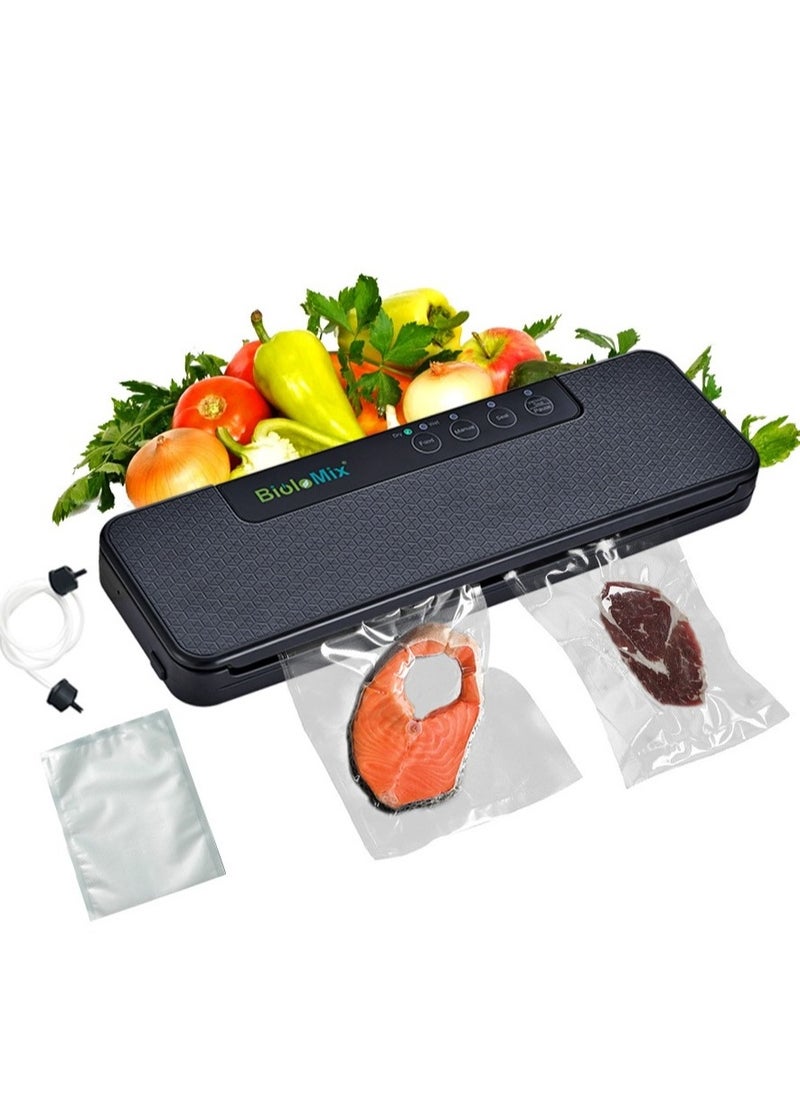 Biolomix Multi-function Vacuum Sealer Packer Automatic Vacuum Air Sealing Packing System|Food Preservation Dry, Moist, Delicate Soft Food with 10pcs Vacuum Bags  - Image 1