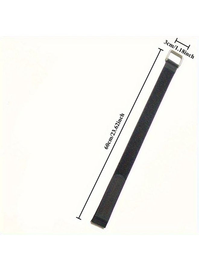 Heavy Duty Black Braided Belt 1 18x23 62 Inch Adjustable Strap For Industrial Medical Outdoor Use - Image 1