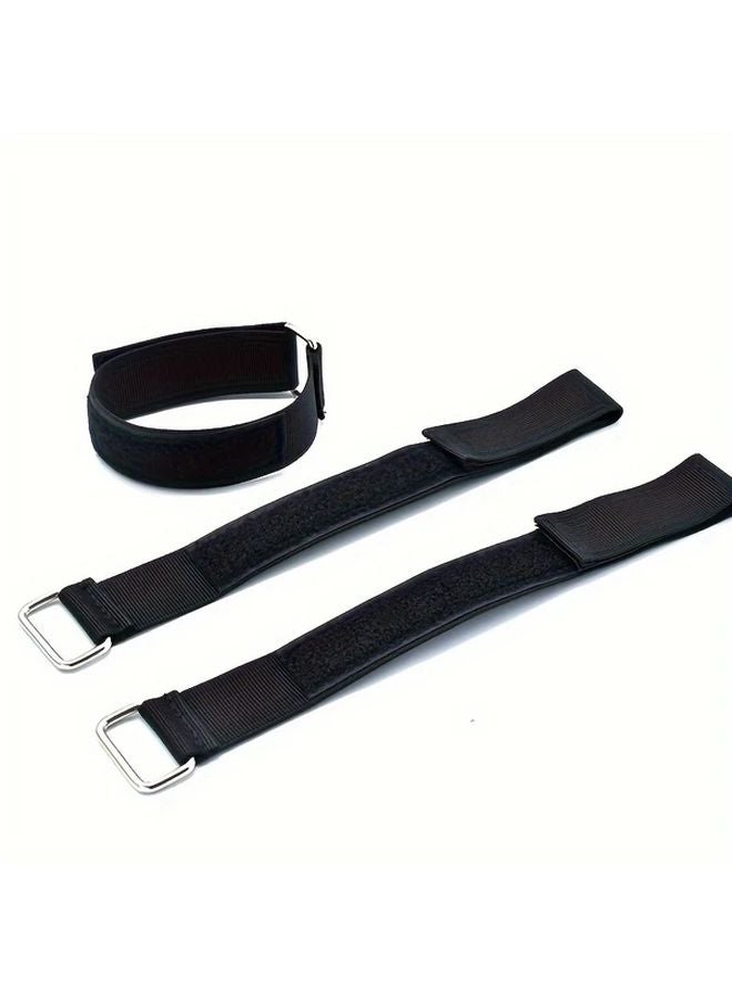 Heavy Duty Black Braided Belt 1 18x23 62 Inch Adjustable Strap For Industrial Medical Outdoor Use - Image 3