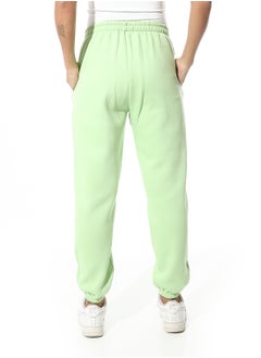 Andora Elastic Waist Fleeced Pants_Lime Green  - Image 3