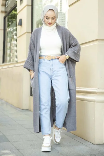 Işılda Fashion Women's Clothing Knitwear Long Cardigan