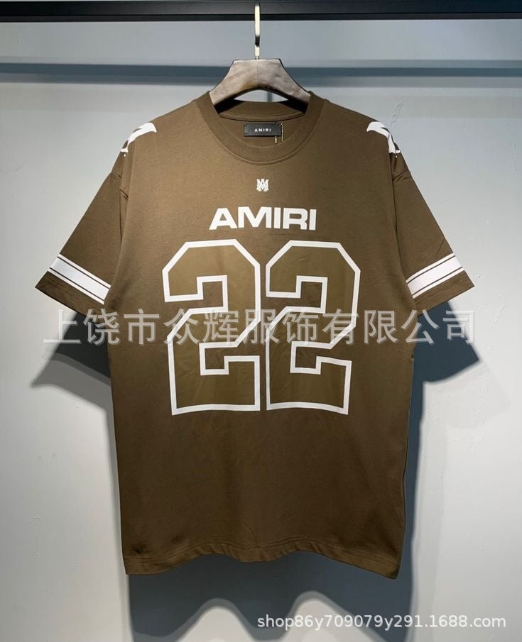 American Sports Style Short-Sleeved T-Shirt Men'S And Women'S 2025 Loose Casual Fashion Half-Sleeved Couple'S Top - Image 1