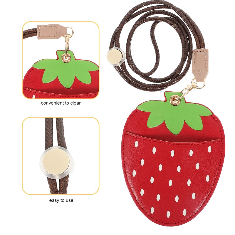 Cartoon Id Card Sleeve With Lanyard Reusable Badge Protector Card Sleeve Id Card Holder - Image 3