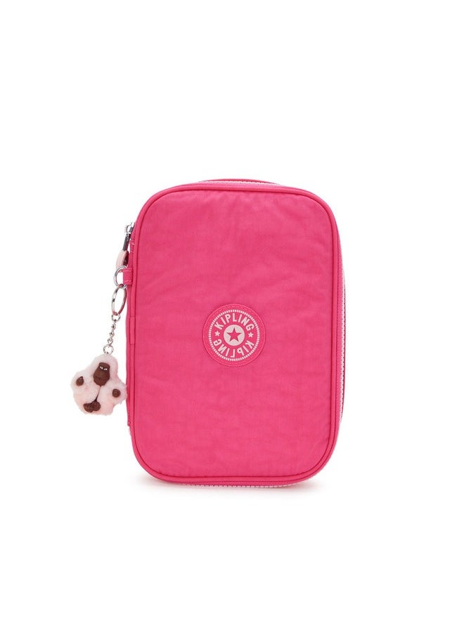 kipling 100 Pens Happy Pink C Large Pencase  - Image 1