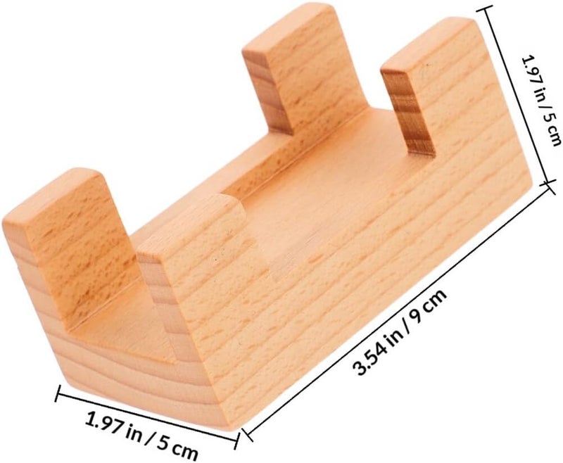 Japanese Style Sushi Hand Roll Stand Wooden Urchin Sushi Holder with Flat Grip Ends Food Display Plate for Restaurant and Home Dining - Image 2