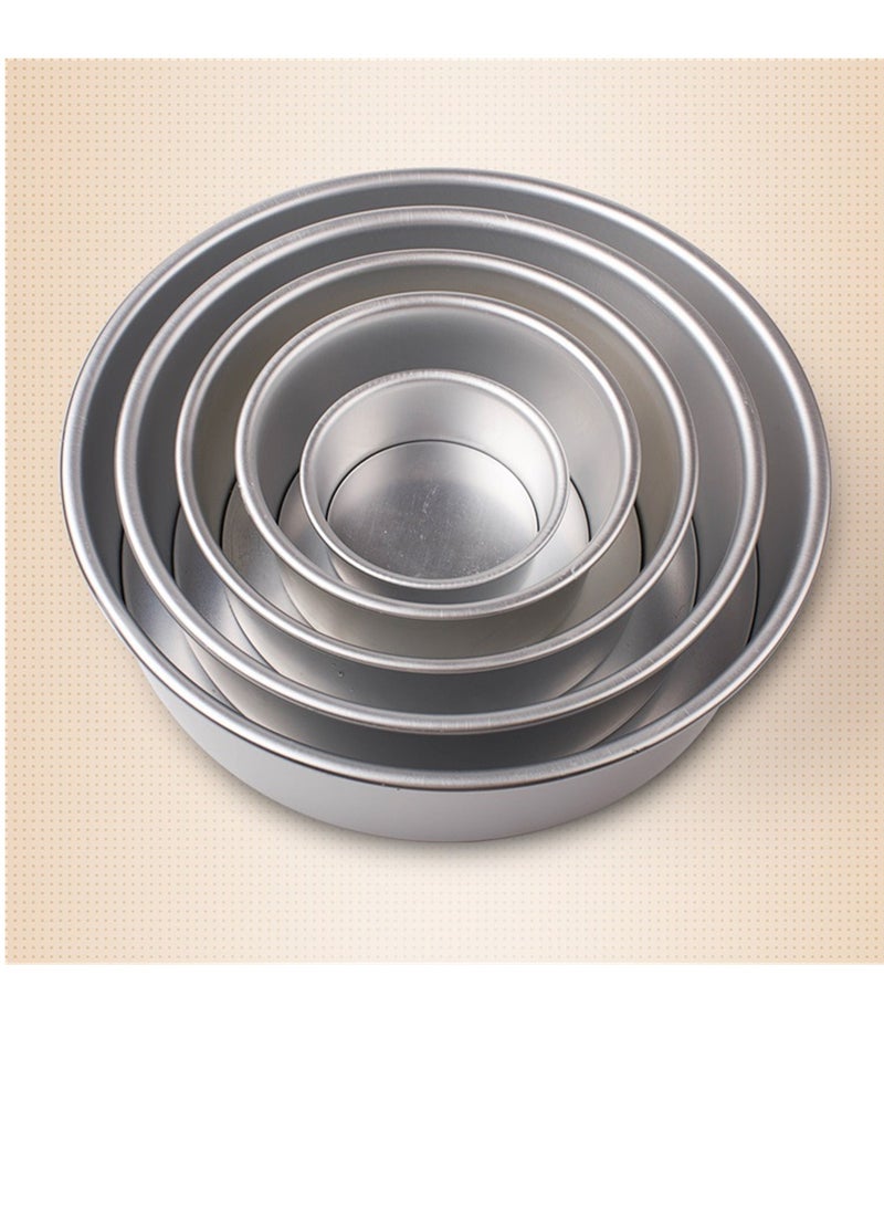 Aluminum Alloy Cake Pan with Removable Bottom, Cake Mold Baking Tool Set of 5 (Sizes 2/4/5/6/8 Inches) - Image 1