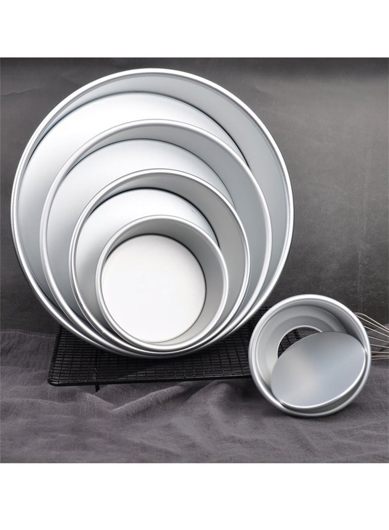 Aluminum Alloy Cake Pan with Removable Bottom, Cake Mold Baking Tool Set of 5 (Sizes 2/4/5/6/8 Inches) - Image 4