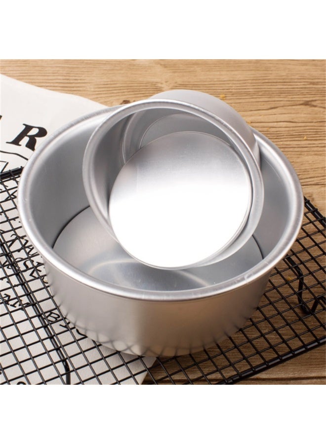 Aluminum Alloy Cake Pan with Removable Bottom, Cake Mold Baking Tool Set of 5 (Sizes 2/4/5/6/8 Inches) - Image 2
