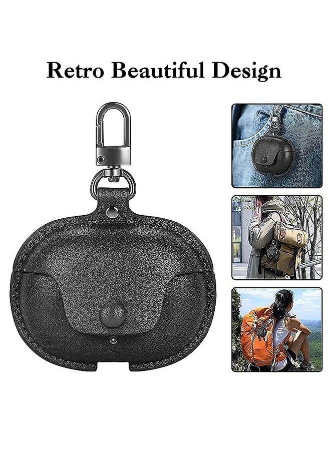 Muyixin - Beats Studio Buds Case 2021 Full-Body Soft Shell Protective Leather Cover with Keychain - Image 1