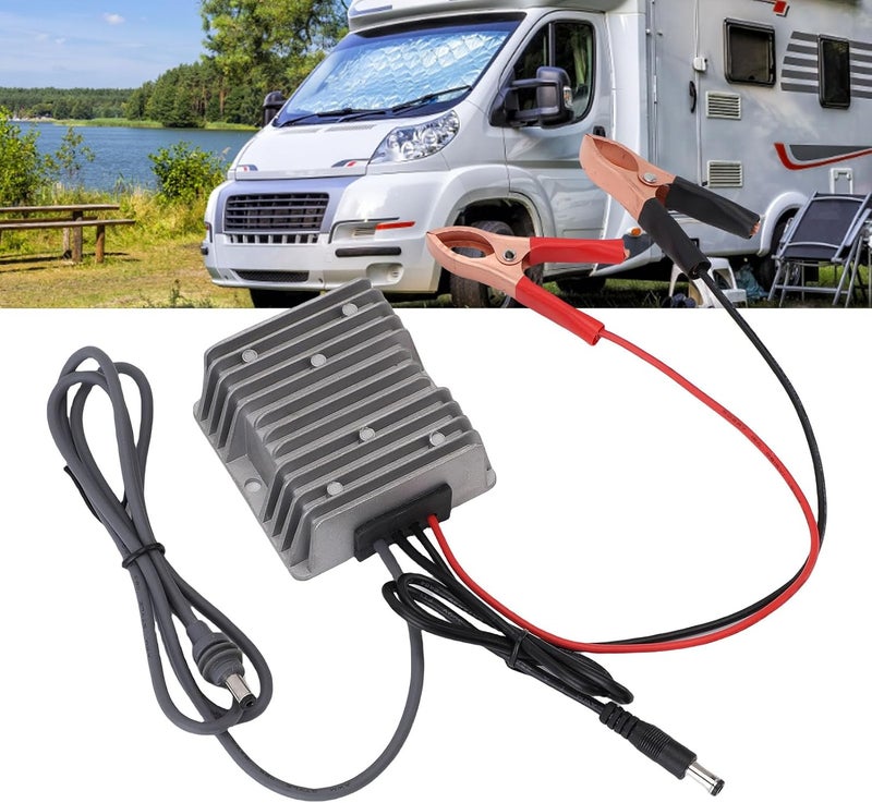 12V to 24V Boost Converter with Water Proof DC Plug, Aluminum Alloy Power Cord Converter for Mini Dish - Image 2