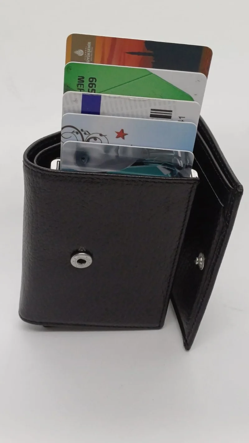 ديريبوند Leather Mechanism Men's Card Holder Wallet