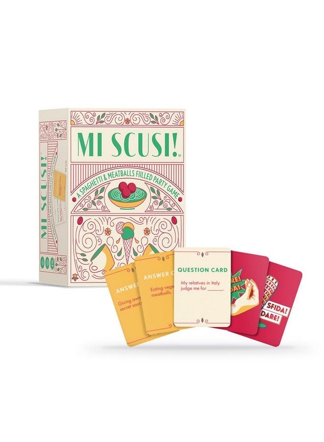 FITZ Mi Scusi Party Game - Hilarious Italian Family Card Game, Perfect for Game Night, Ages 14+, 2+ Players, 30 Minute Playtime, Made by Fitz Games - Image 2
