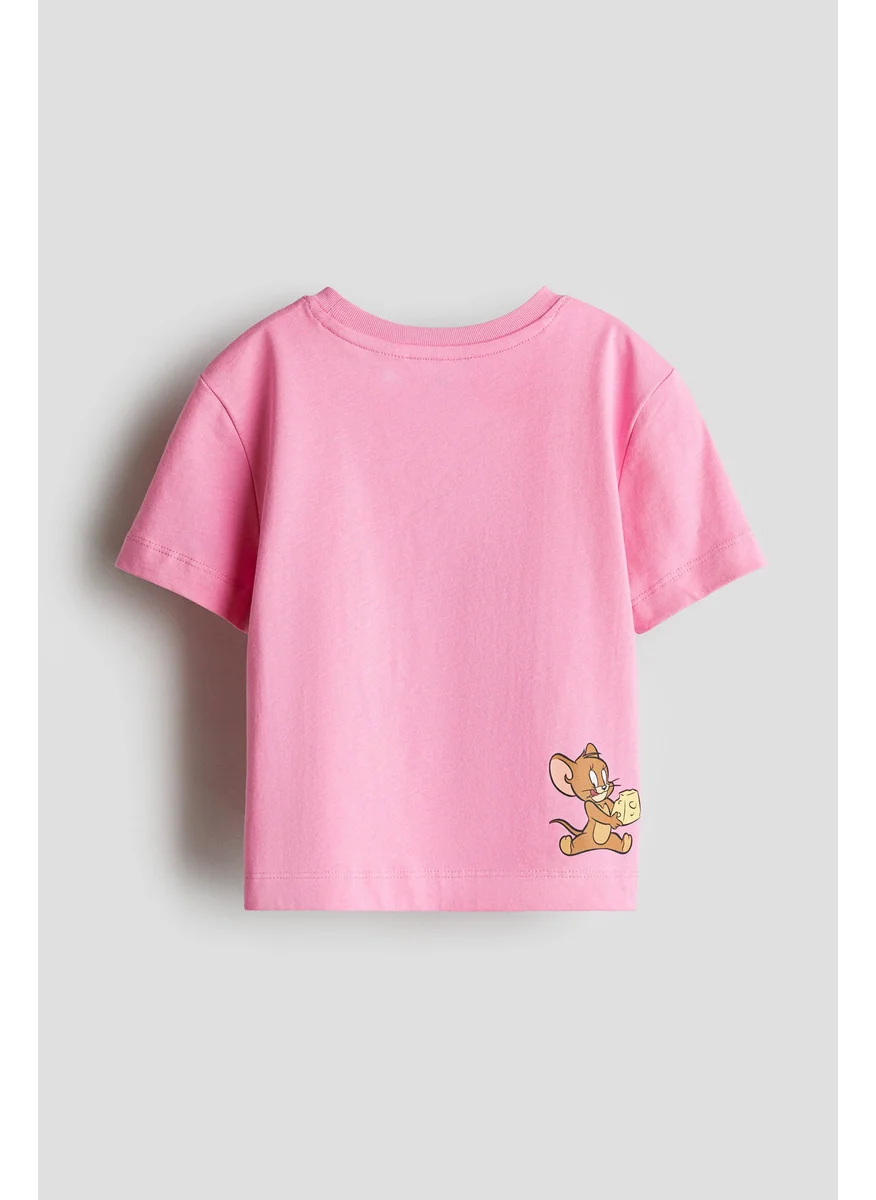 H&M Print-Motif Cotton T-Shirt