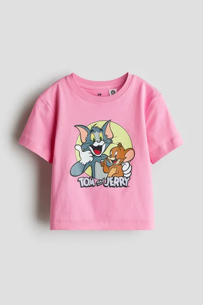 H&M Print-Motif Cotton T-Shirt