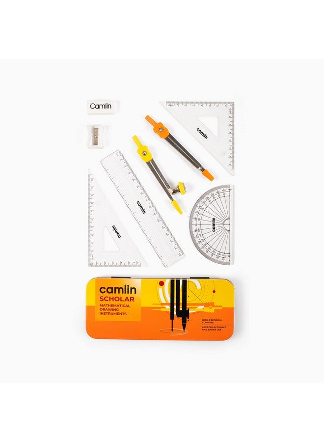 Camlin Kokuyo Scholar Mathematical Drawing Instruments with Pen Pencil … - Image 3