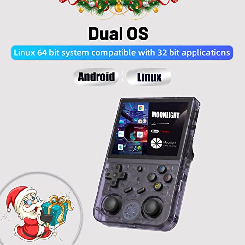 Aivuidbs RG353V Retro Handheld Game with Dual OS Android 11 and Linux,RG353V with 64G TF Card Pre-Installed 4452 Games Supports 5G WiFi 4.2 Bluetooth Online Fighting,Streaming and HDMI - Image 2