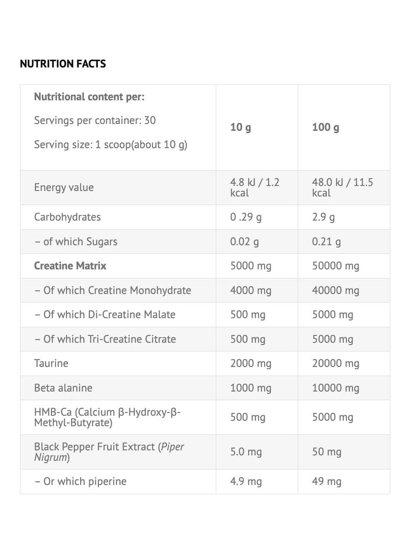 VIKING FORCE LABORATORIES Viking Fury Creatine Matrix Powder Strawberry Flavor 300g, 30 Servings - Advanced Muscle Strength and Endurance Formula - Image 3