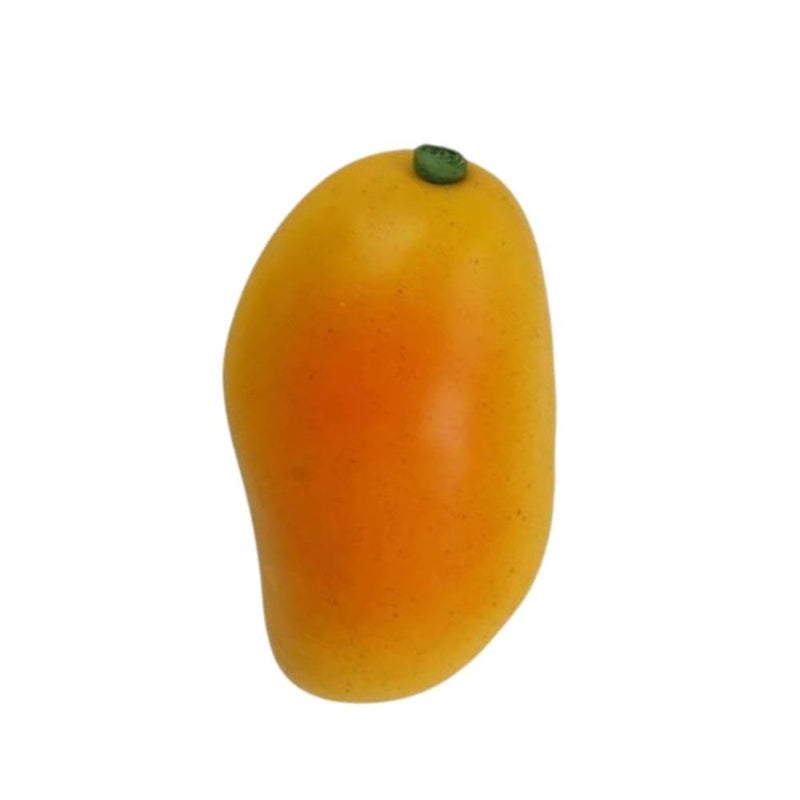 SINGAA فاكهة مانجو صناعية مزيفة للمنزل، الحديقة، متجر الفواكه، السلة، الوعاء، الاستقبال، التصوير، الطاولة، تزيين الفعاليات وتعليم الأطفال - 8 سم (عبوة من 1) - Image 1