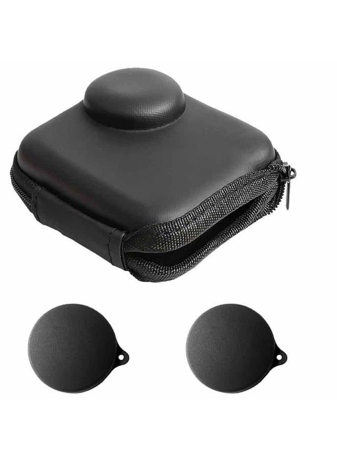 ULBTER Mini Storage Bag Case for GoPro MAX Waterproof 360 Camera + Rubber Lens Cap Cover, Carrying Portable Boxes Accessory for Go pro Max [2+1 Pack] - Image 1