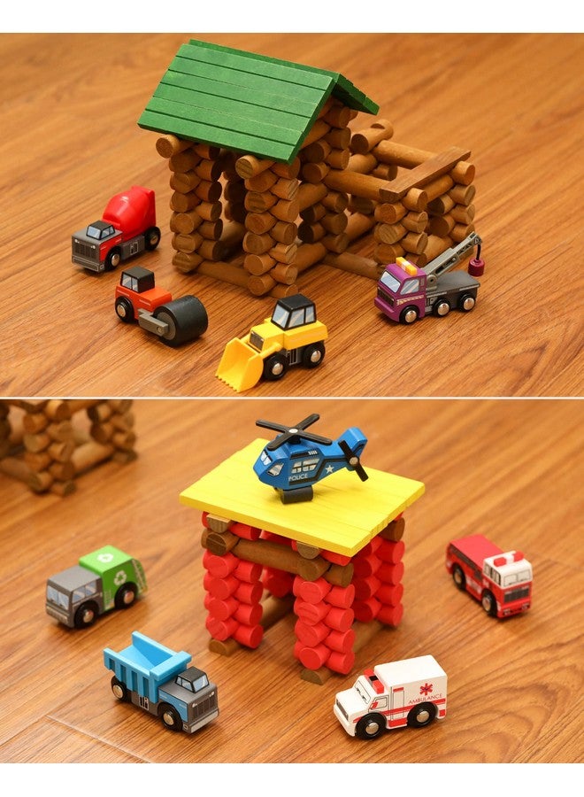 SainSmart Jr. SainSmart Jr. Wooden Train Set Accessories Toy Cars (10 PCS), Compatible with All Major Brands, Gift for Toddlers and Kids Aged 3+  - Image 4